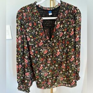 ❤️ Old Navy Gorgeous Floral Print Women's Blouse XL  NWOT